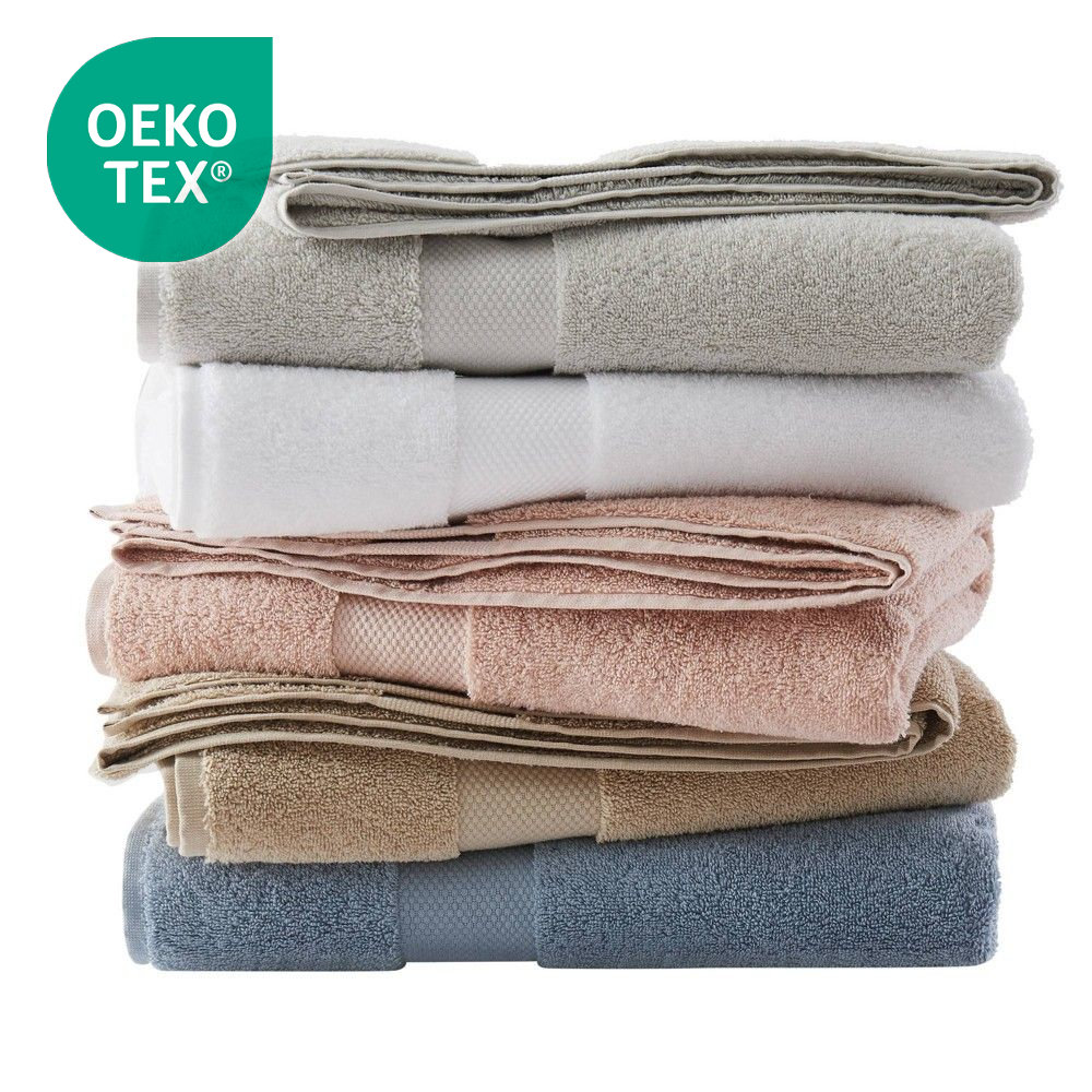 6pc Solid Turkish Cotton Bath Towel Set Gray - Brooklyn Loom.jpg